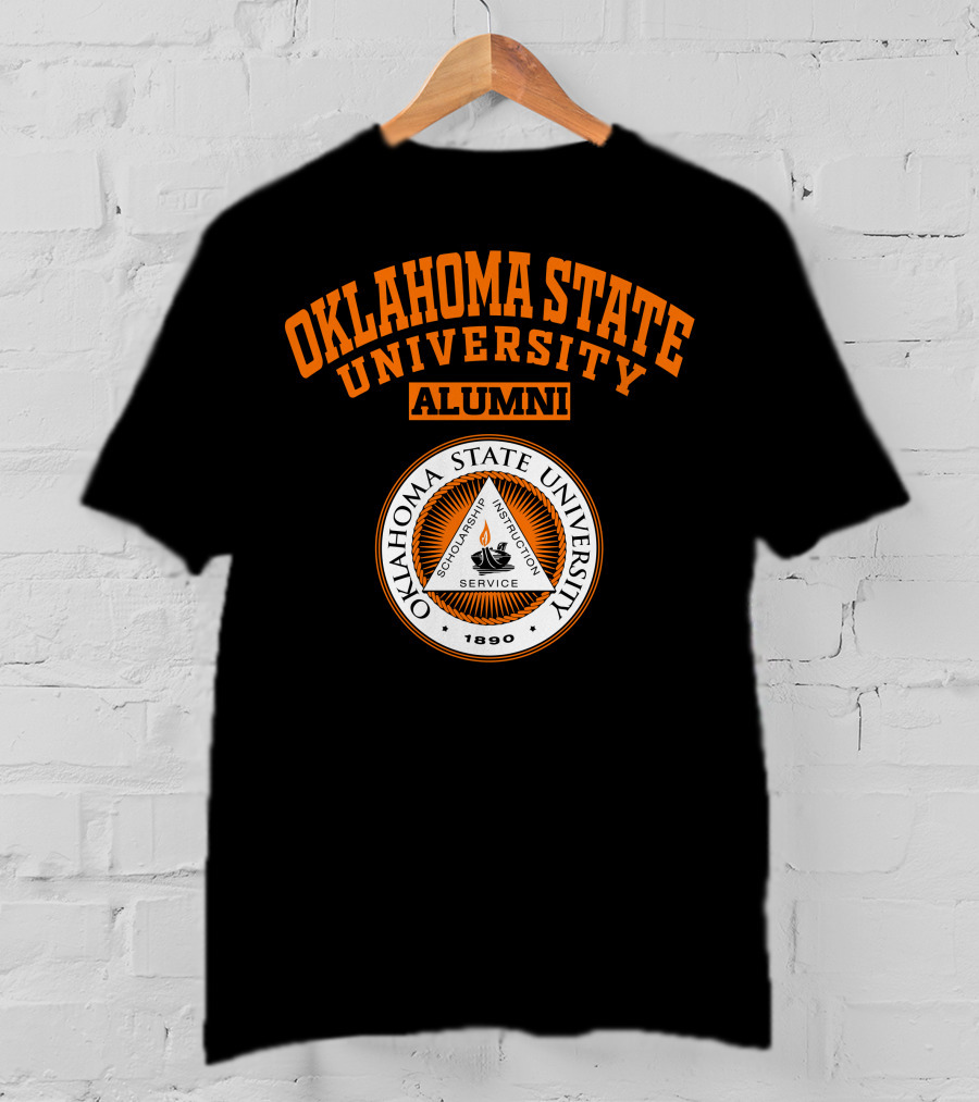 Oklahoma State University Alumni 1890 Scholarship Instruction Service T-Shirt