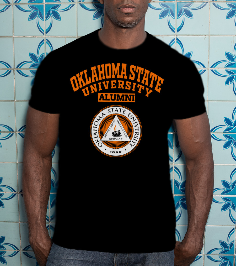 Oklahoma State University Alumni 1890 Scholarship Instruction Service T-Shirt
