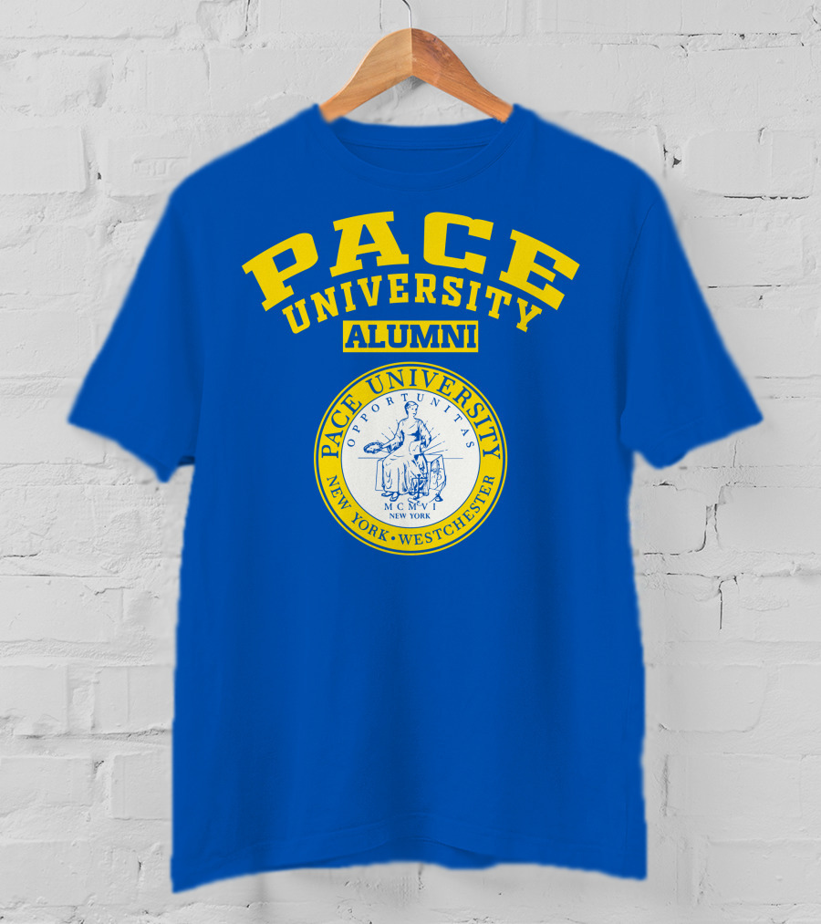Pace University Alumni Seal New York Westchester MCMV Opportunities T-Shirt
