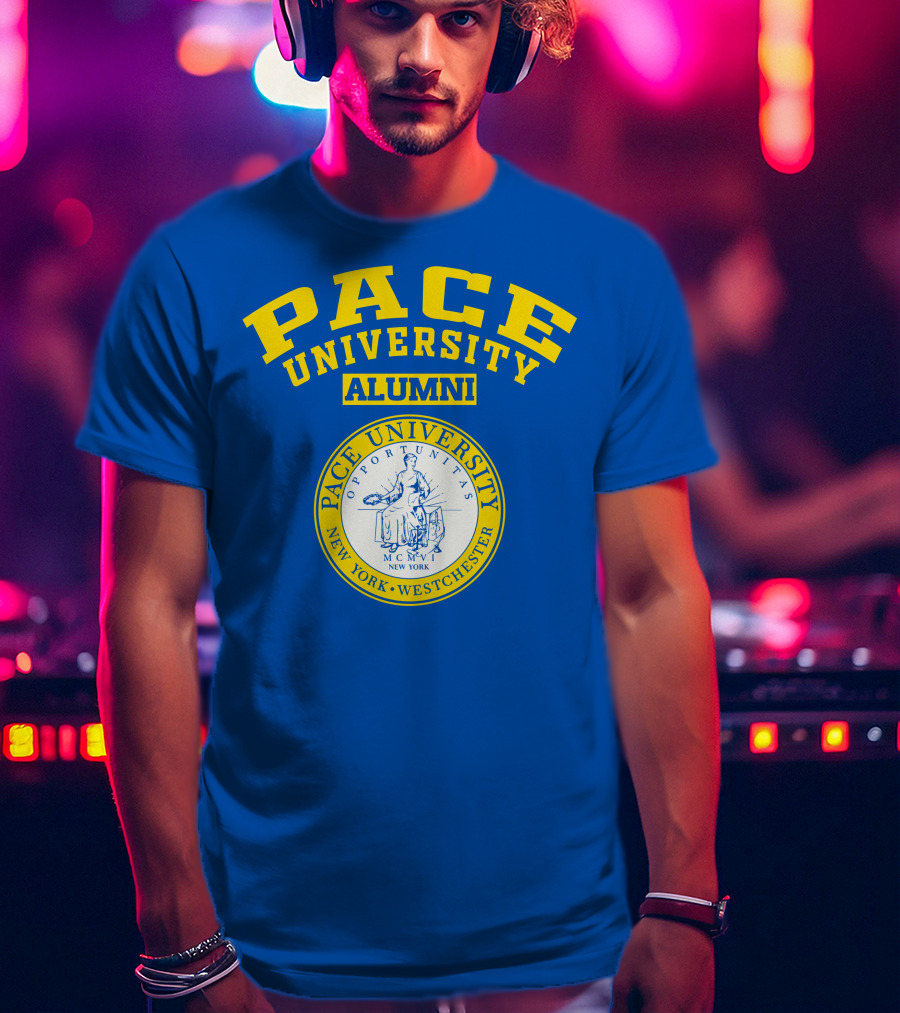 Pace University Alumni Seal New York Westchester MCMV Opportunities T-Shirt