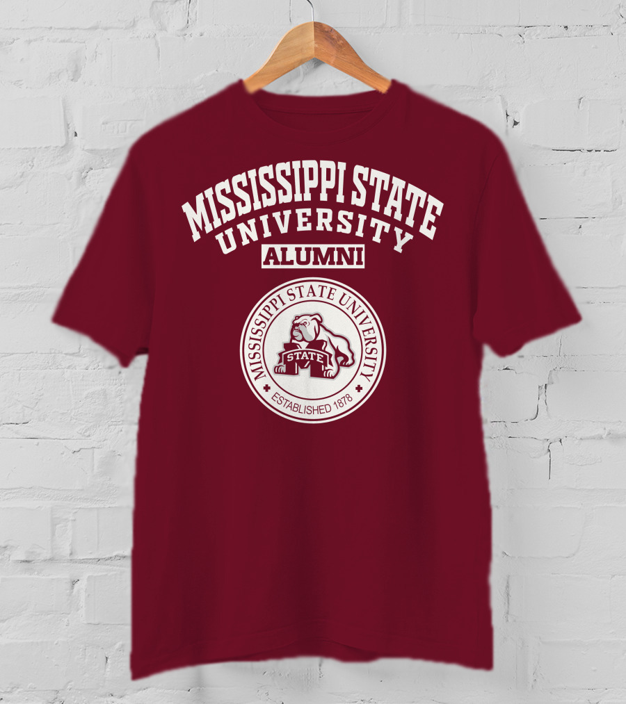 Mississippi State University Alumni Established 1878 Bulldog State T-Shirt