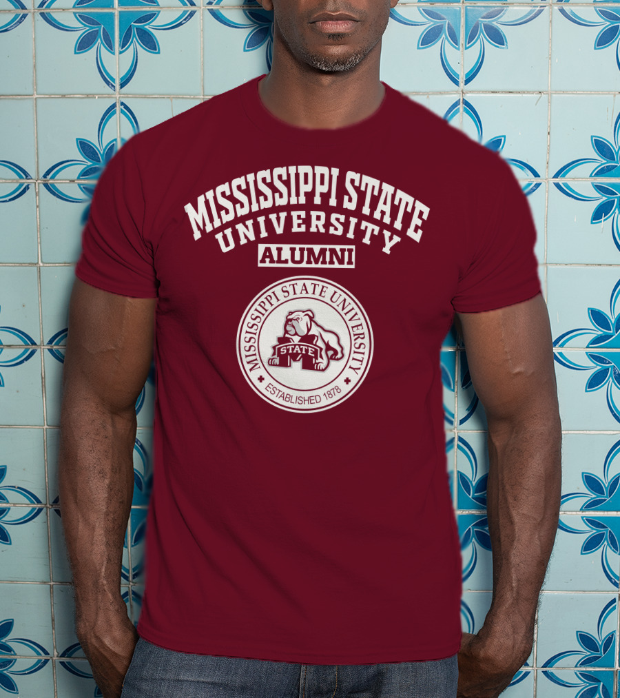 Mississippi State University Alumni Established 1878 Bulldog State T-Shirt