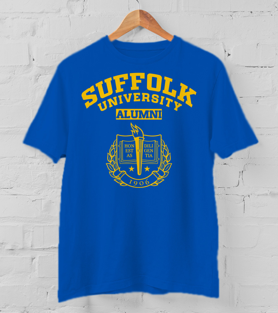 Suffolk University Alumni 1906 Emblem With Torch And Laurel Wreath T-Shirt