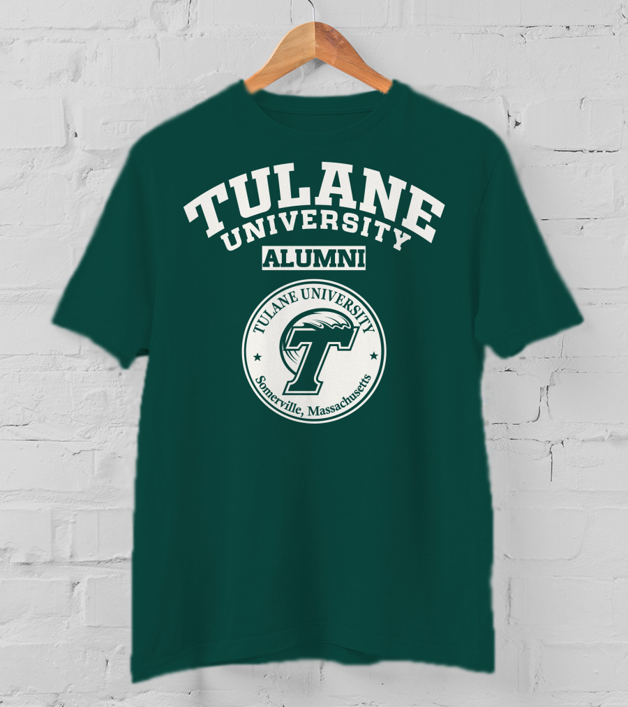 Tulane University Alumni Somerville Massachusetts T-Shirt