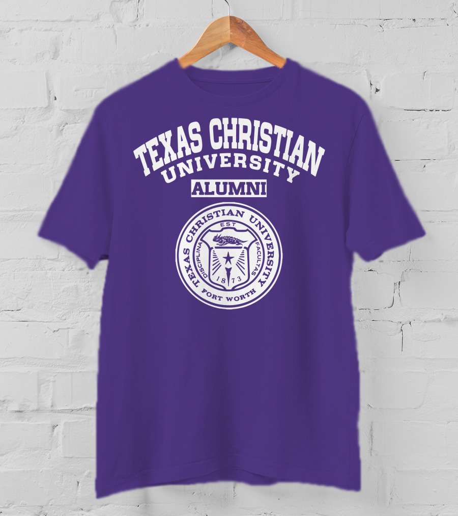 Texas Christian University Alumni Est 1873 Fort Worth Seal T-Shirt