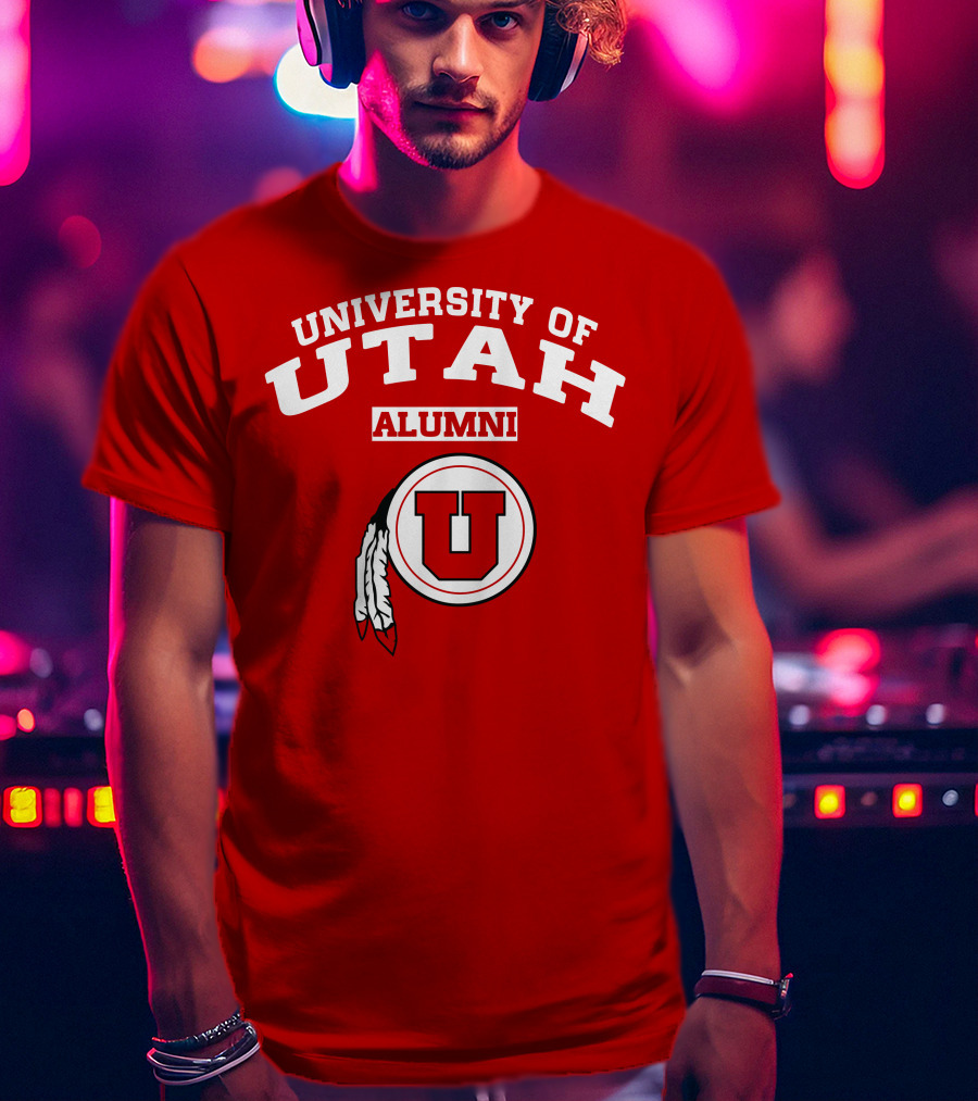 University Of Utah Alumni U Logo With Feathers T-Shirt