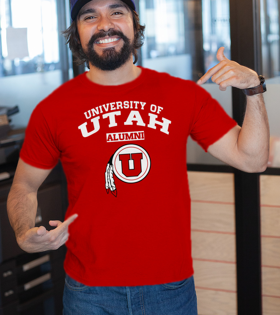 University Of Utah Alumni U Logo With Feathers T-Shirt