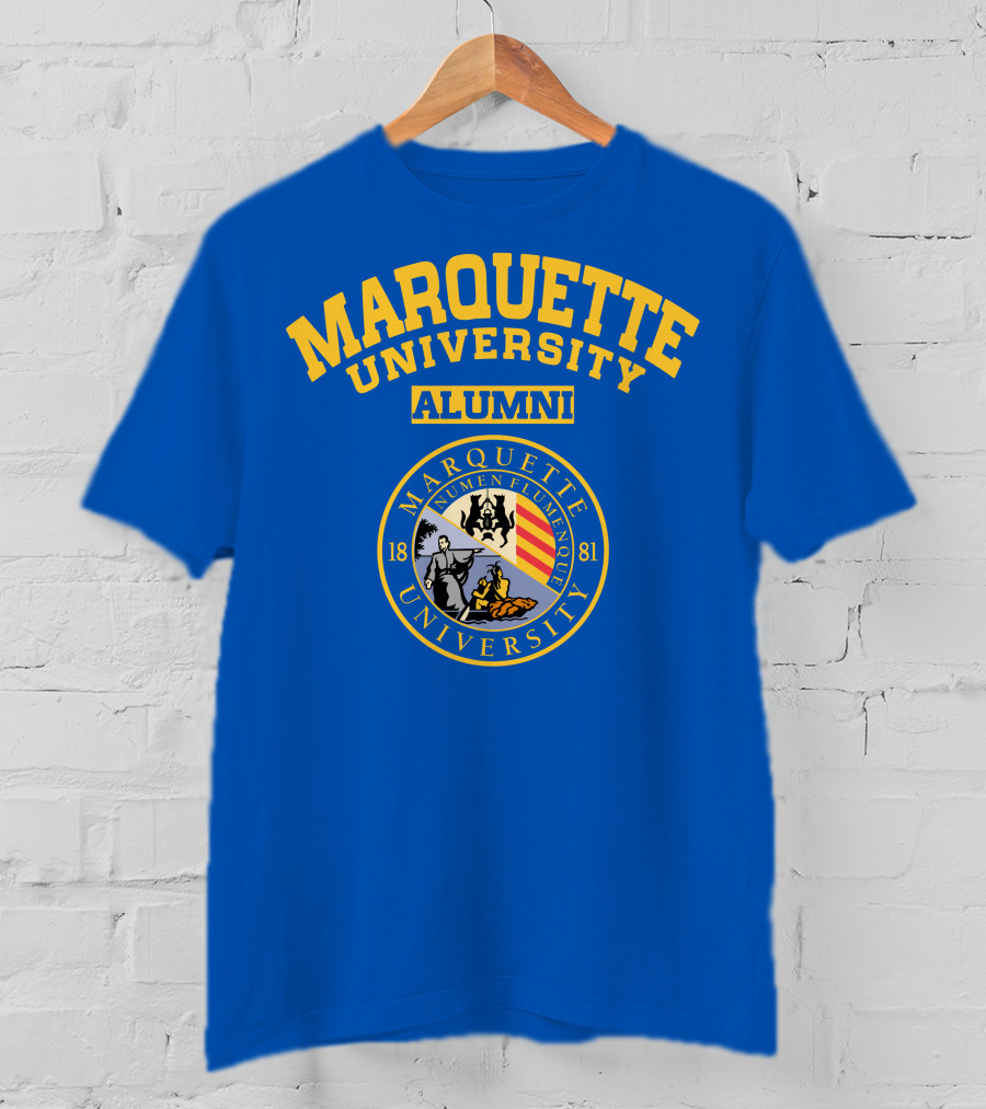 Marquette University Alumni Seal Numen Flumenque 1881 T-Shirt