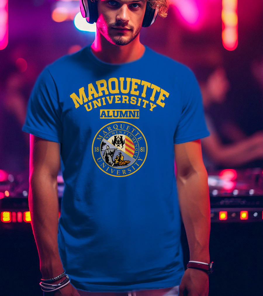 Marquette University Alumni Seal Numen Flumenque 1881 T-Shirt