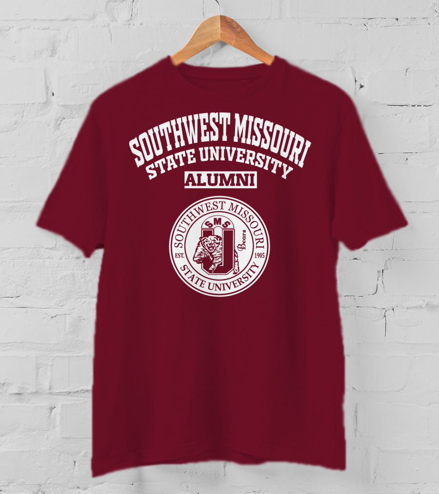 Southwest Missouri State University Alumni Smsu Bears Est 1905 T-Shirt