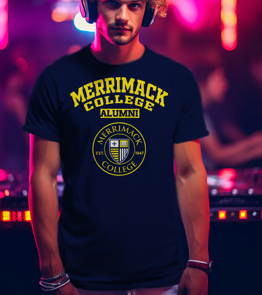 Merrimack College Alumni Est. 1947 Emblem T-Shirt