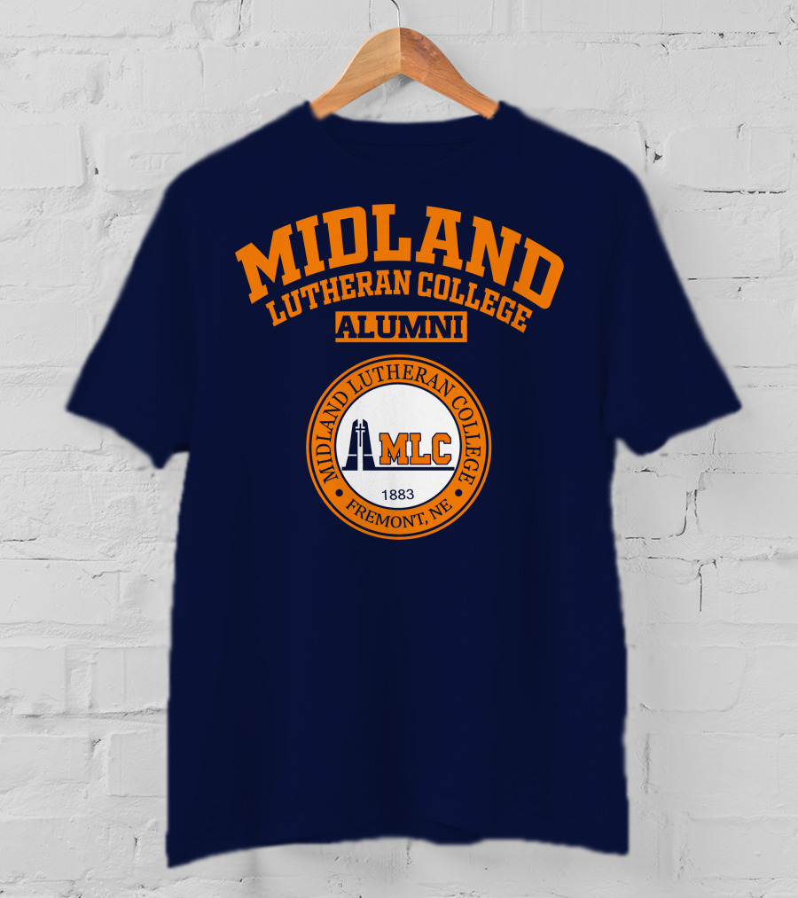 Midland Lutheran College Alumni Mlc Fremont NE 1883 T-Shirt