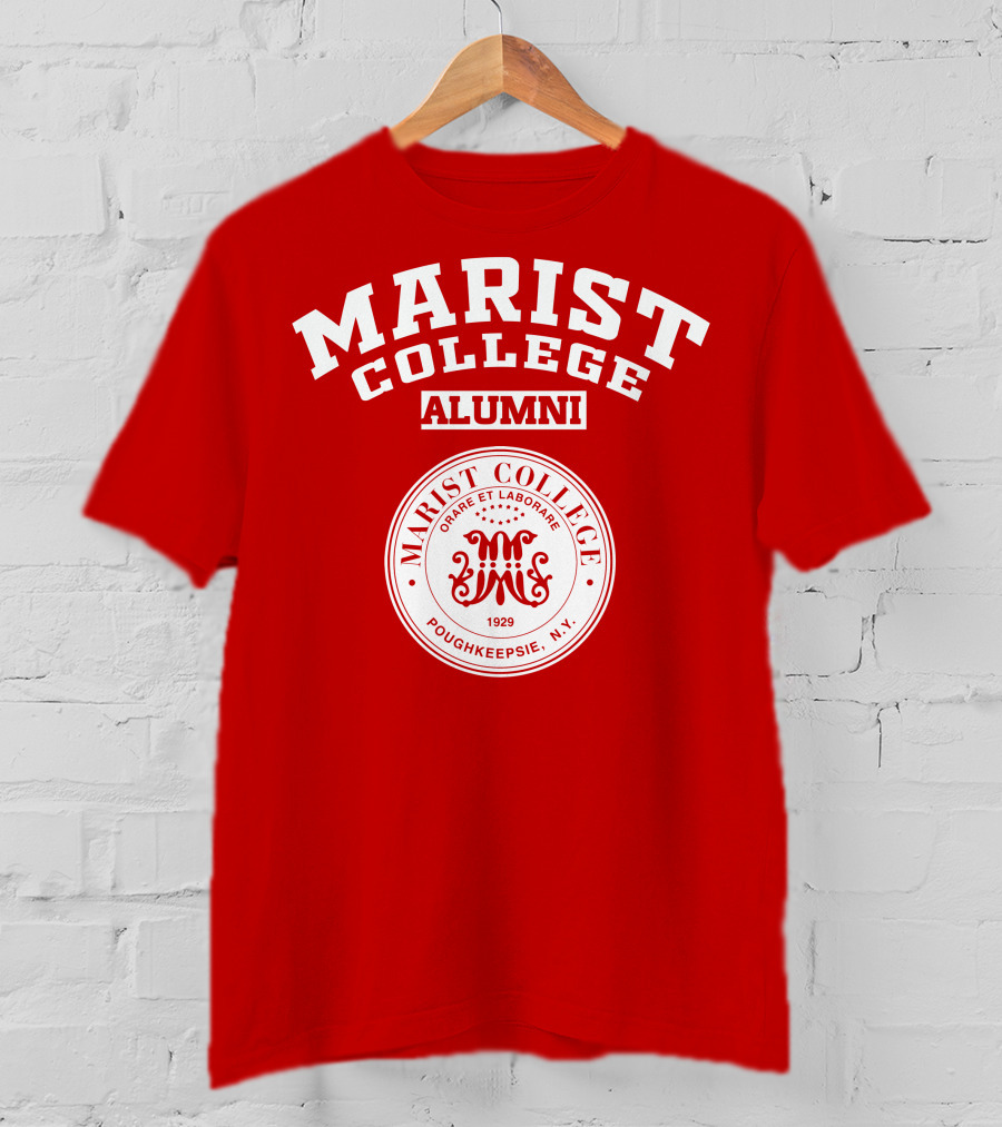 Marist College Alumni Poughkeepsie N.Y. 1929 Crest Orare Et Laborare T-Shirt