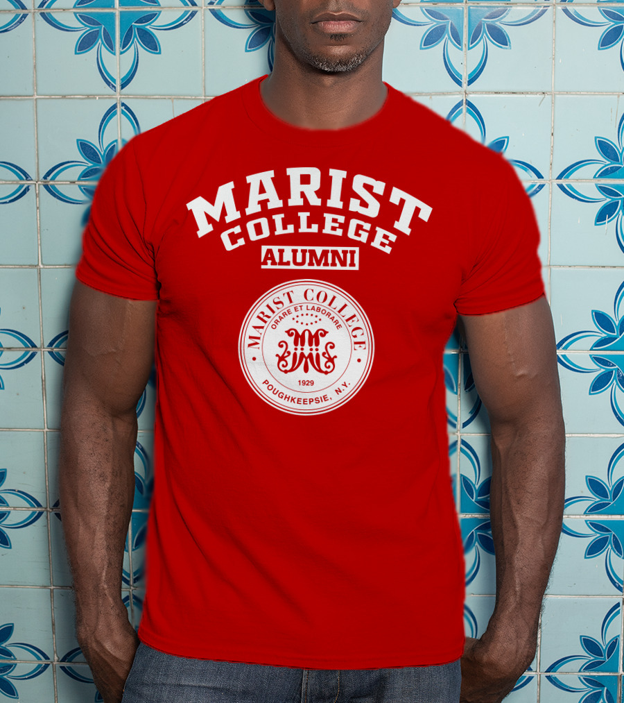 Marist College Alumni Poughkeepsie N.Y. 1929 Crest Orare Et Laborare T-Shirt