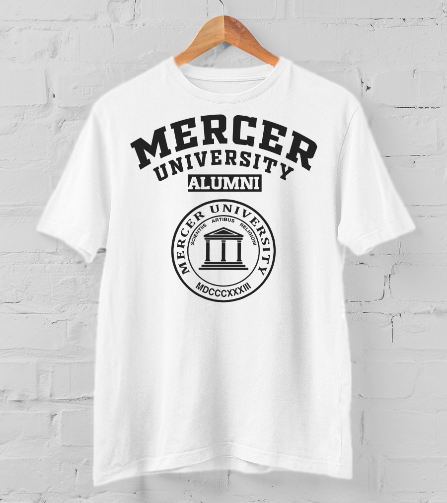 MERCER UNIVERSITY ALUMNI Seal MDCCCXXXIII Scientiis Artibus Religioni T-Shirt