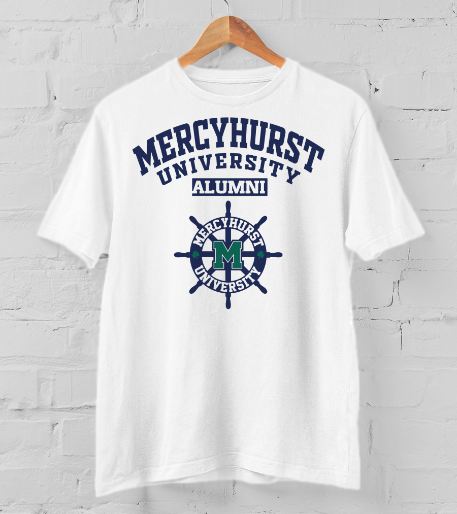 Mercyhurst University Alumni Wheel Logo With M T-Shirt