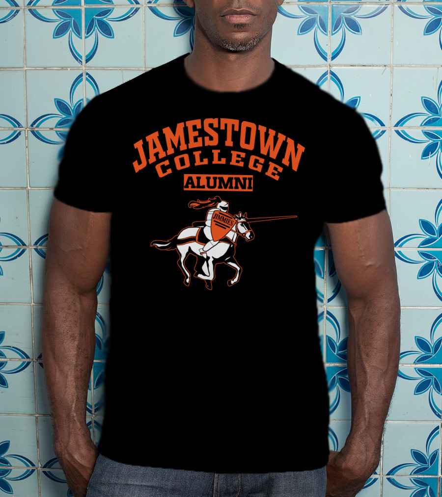Jamestown College Alumni Jimmies Riding Knight T-Shirt
