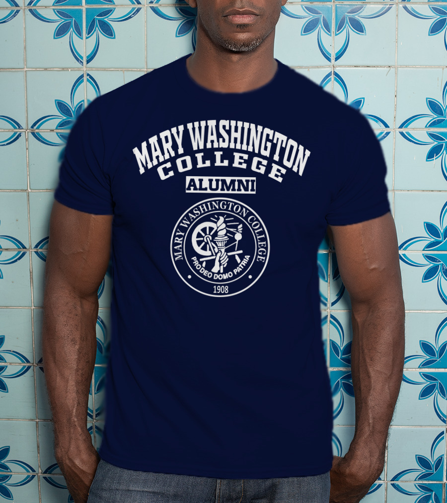 Mary Washington College Alumni Crest Pro Deo Domo Patria 1908 T-Shirt