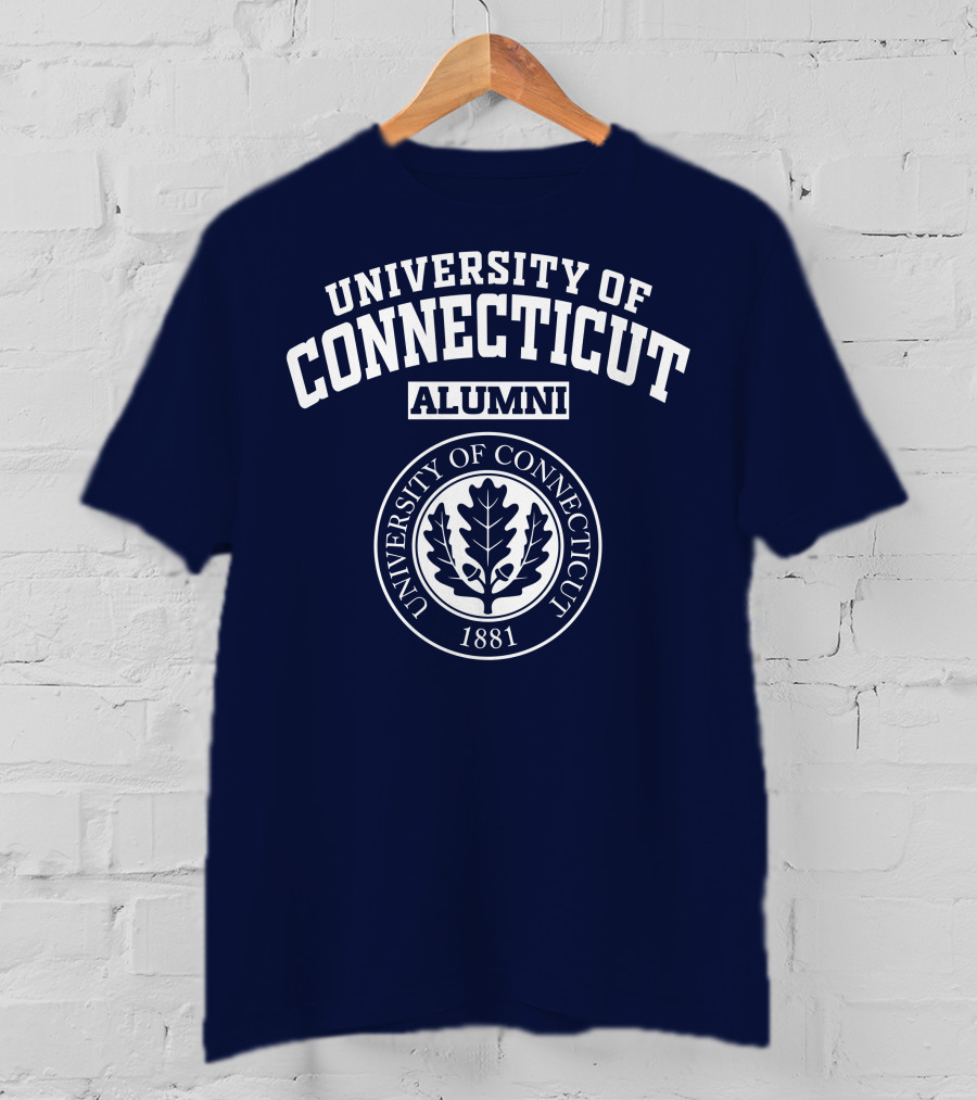 UNIVERSITY OF CONNECTICUT ALUMNI 1881 Oak Leaf Seal T-Shirt