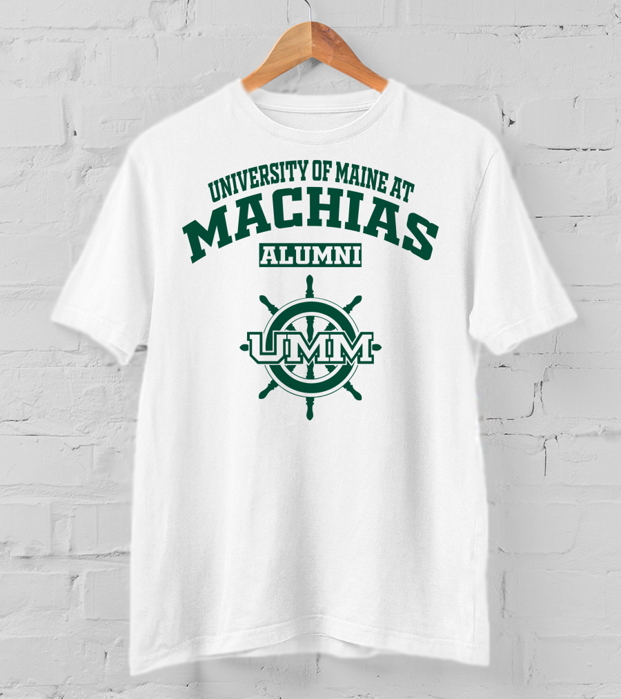 University Of Maine At Machias UMM Alumni Ship Wheel T-Shirt