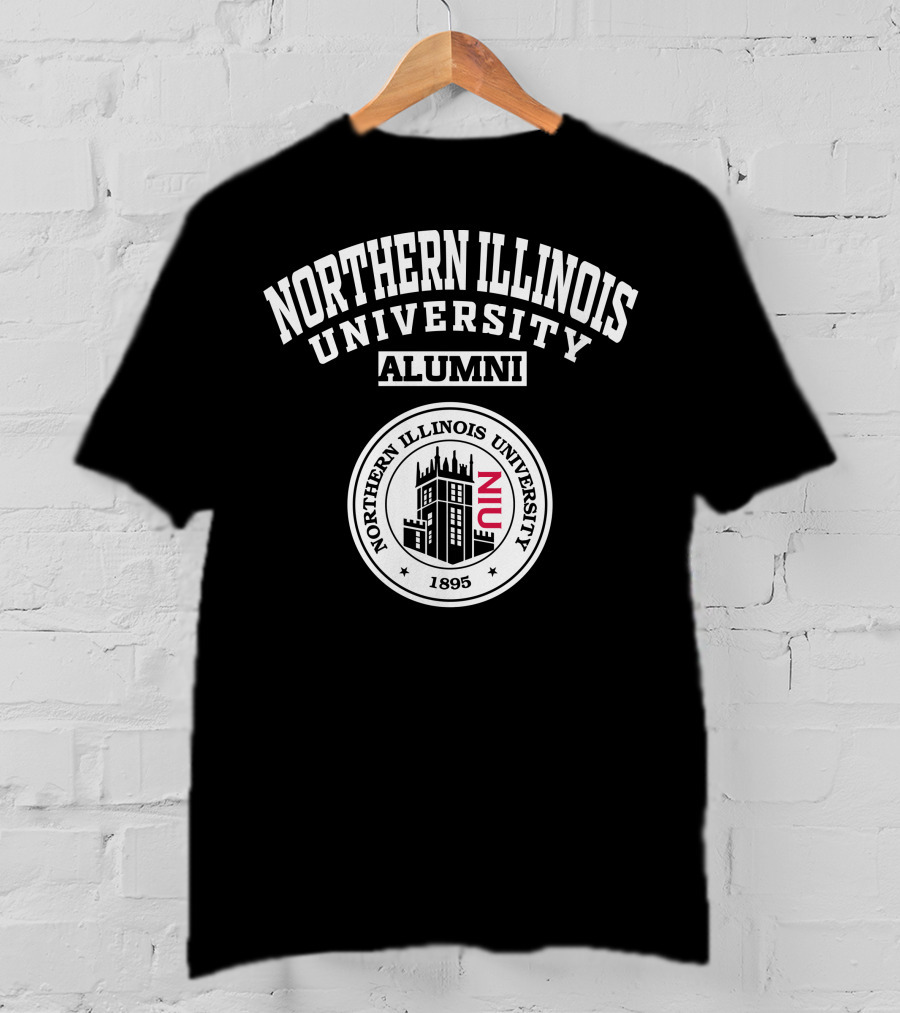 Northern Illinois University Alumni 1895 Seal NIU T-Shirt