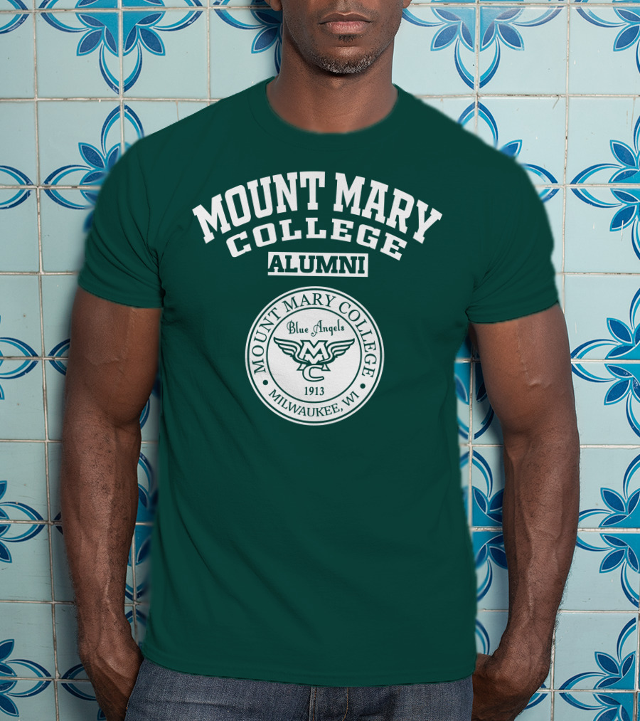 Mount Mary College Alumni Blue Angels Mc 1913 Milwaukee WI T-Shirt