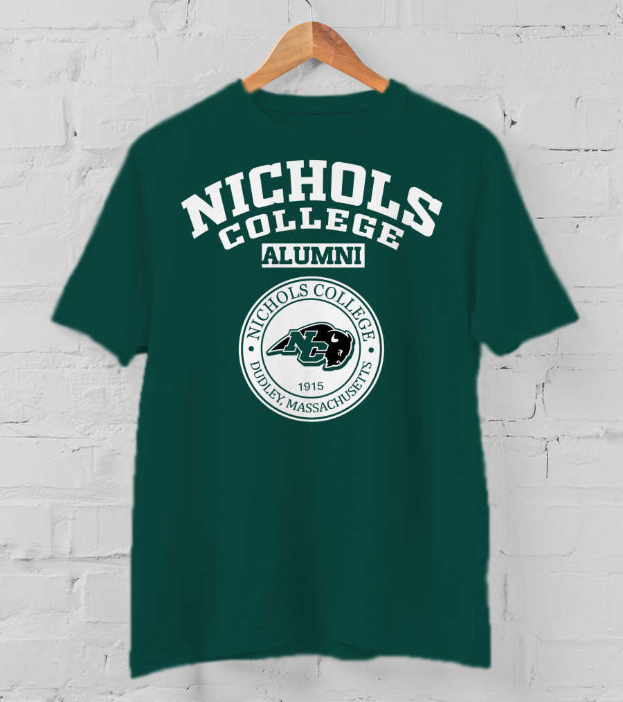 Nichols College Alumni Dudley Massachusetts 1915 NC Bison T-Shirt