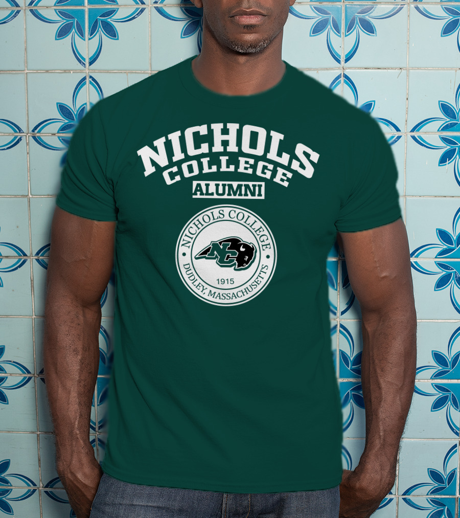 Nichols College Alumni Dudley Massachusetts 1915 NC Bison T-Shirt