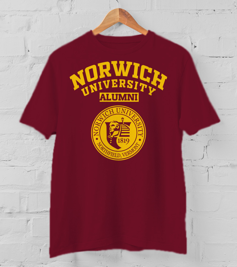 Norwich University Alumni Northfield Vermont 1819 Crest T-Shirt