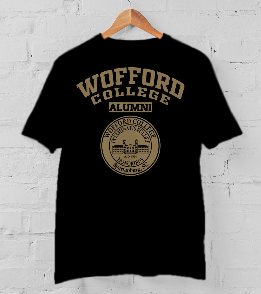 Wofford College Alumni Seal Spartanburg SC A.D. 1854 T-Shirt