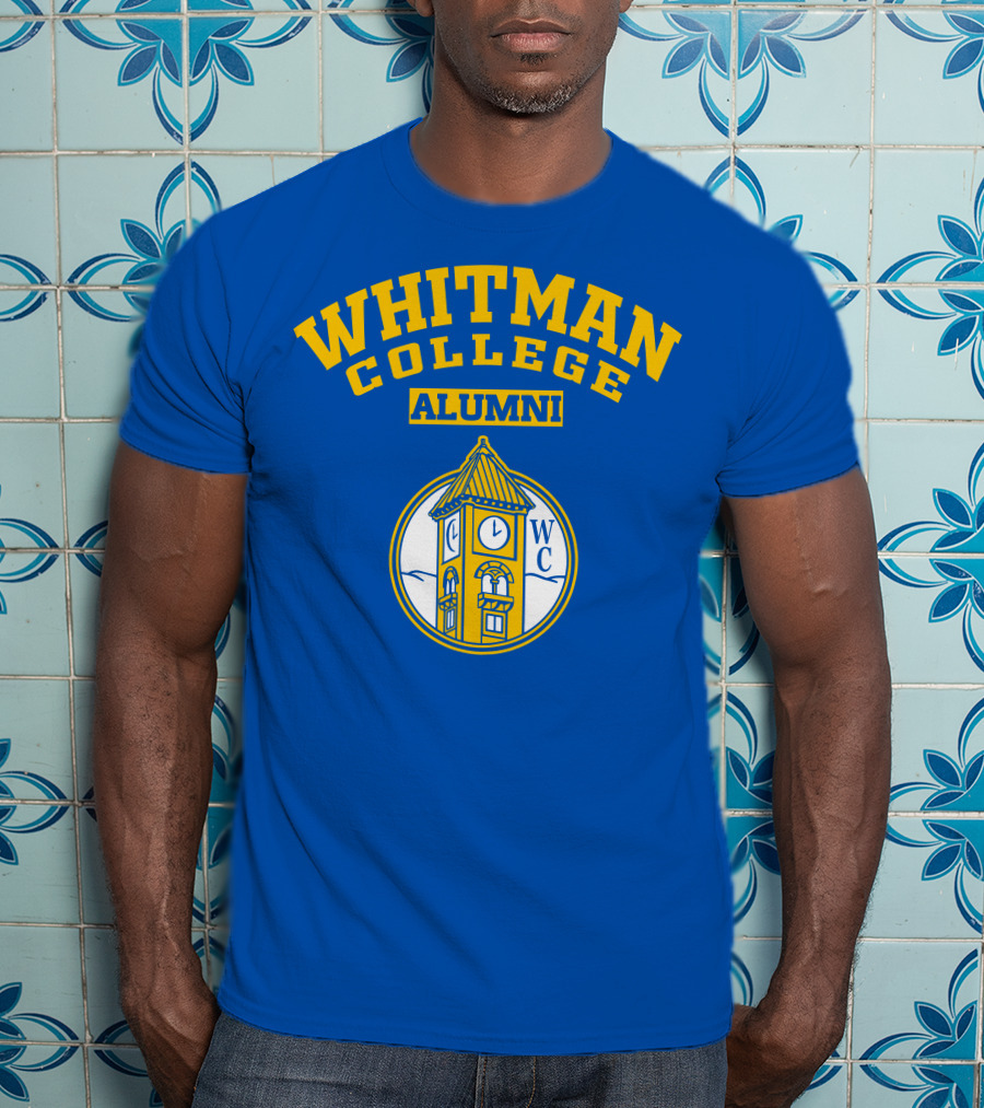 WHITMAN COLLEGE ALUMNI WC Clock Tower T-Shirt