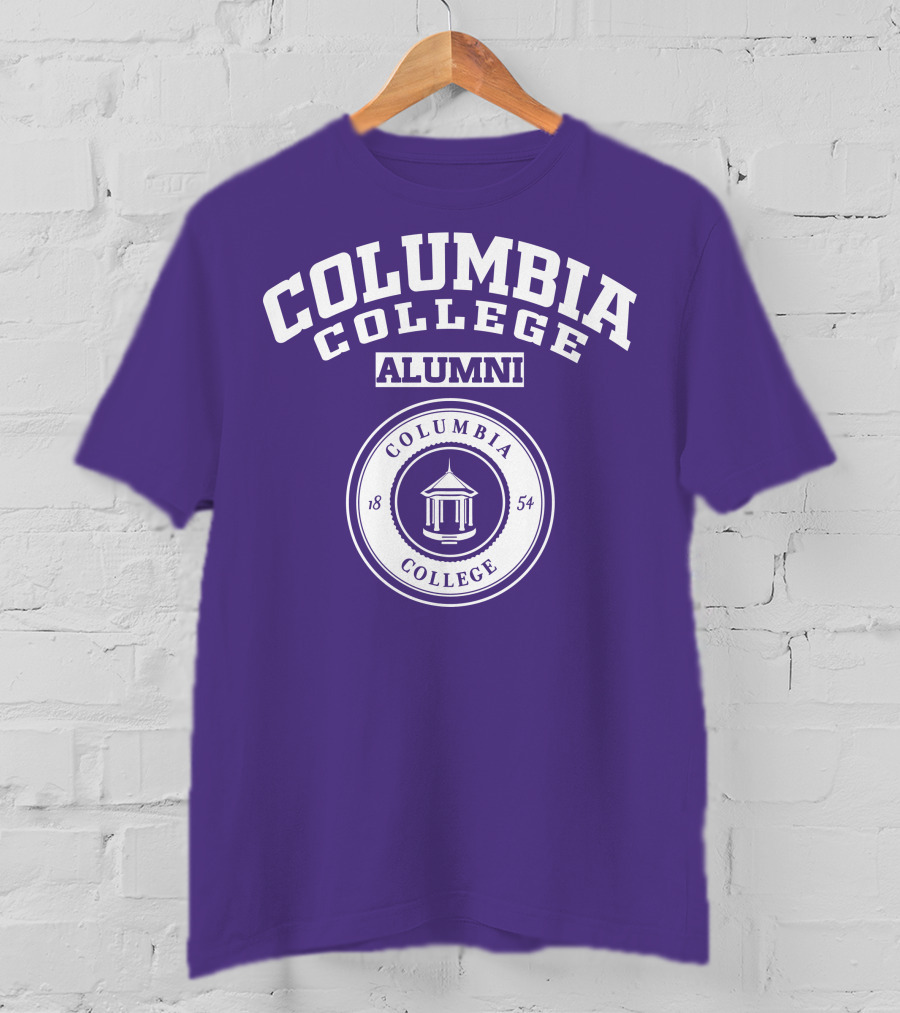Columbia College Alumni 1854 Purple T-Shirt