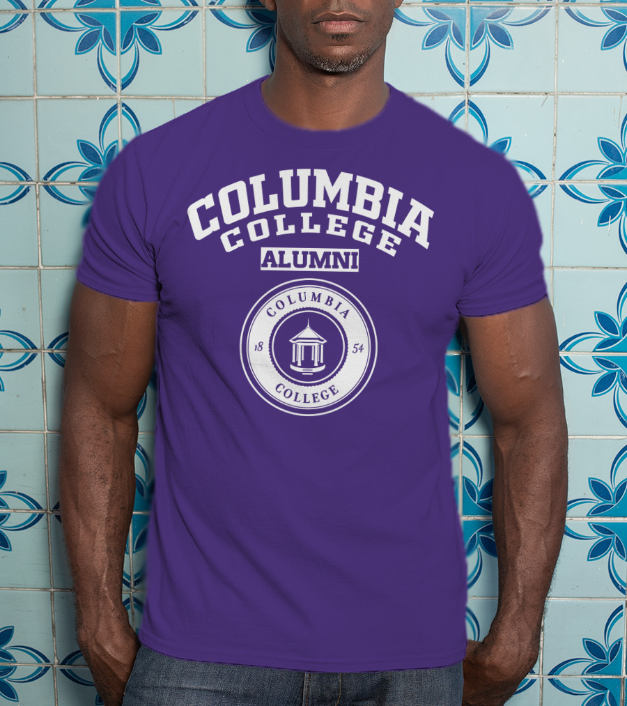 Columbia College Alumni 1854 Purple T-Shirt