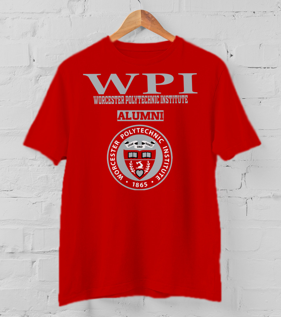 Worcester Polytechnic Institute WPI Alumni Seal 1865 T-Shirt