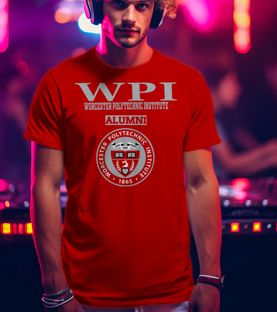 Worcester Polytechnic Institute WPI Alumni Seal 1865 T-Shirt