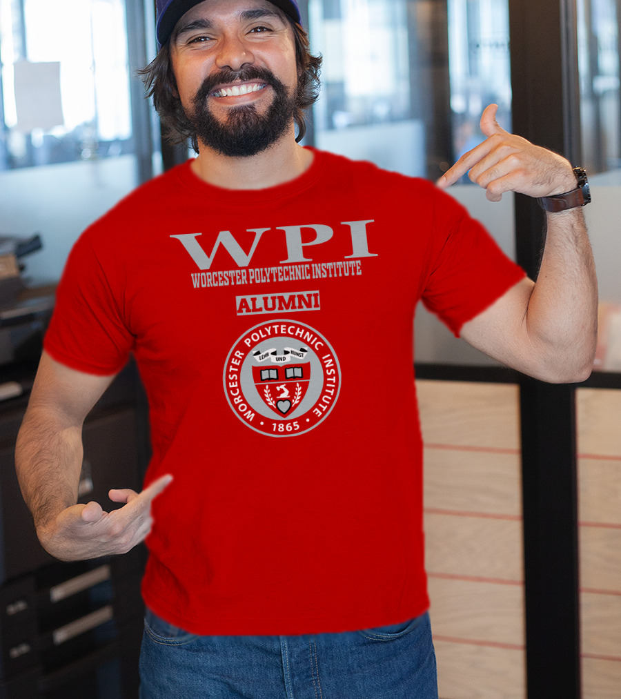 Worcester Polytechnic Institute WPI Alumni Seal 1865 T-Shirt