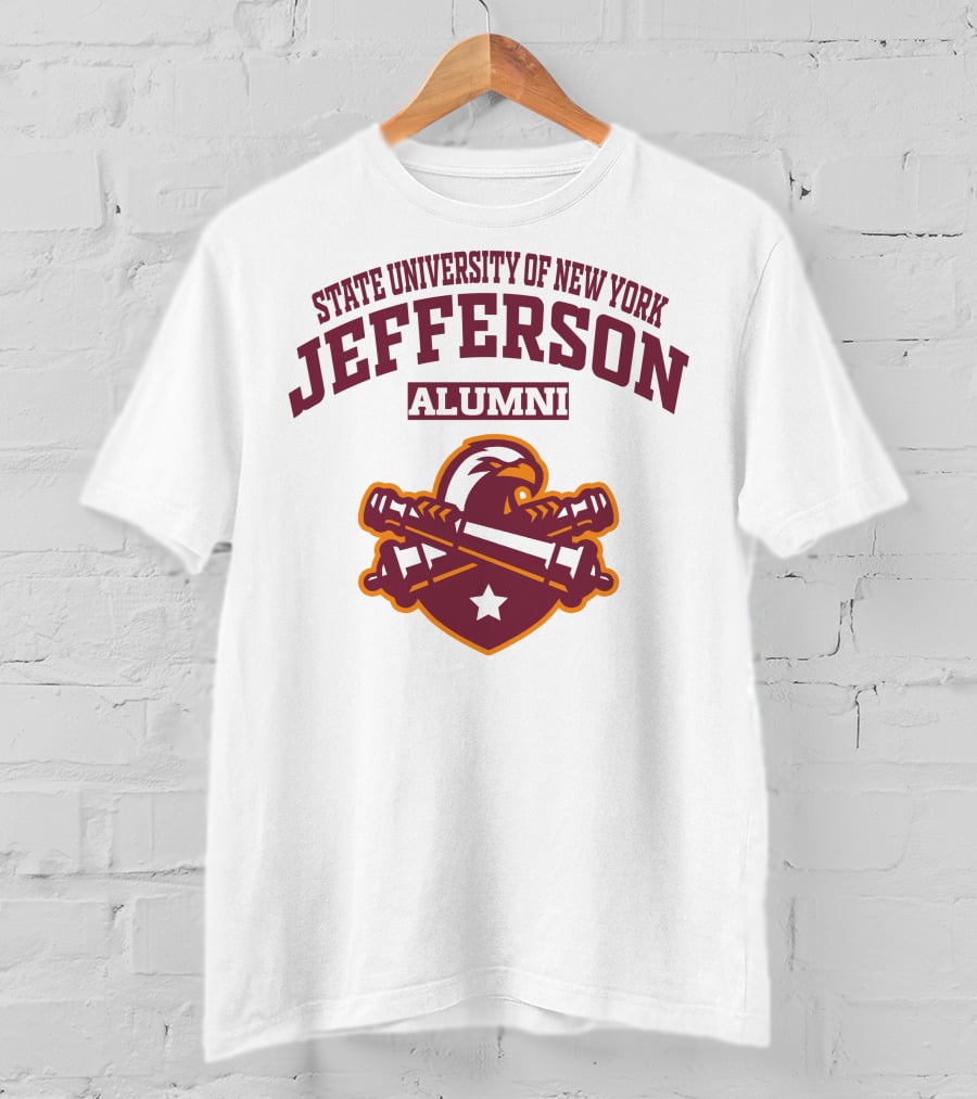 State University Of New York Jefferson Alumni Eagle Star Banner T-Shirt