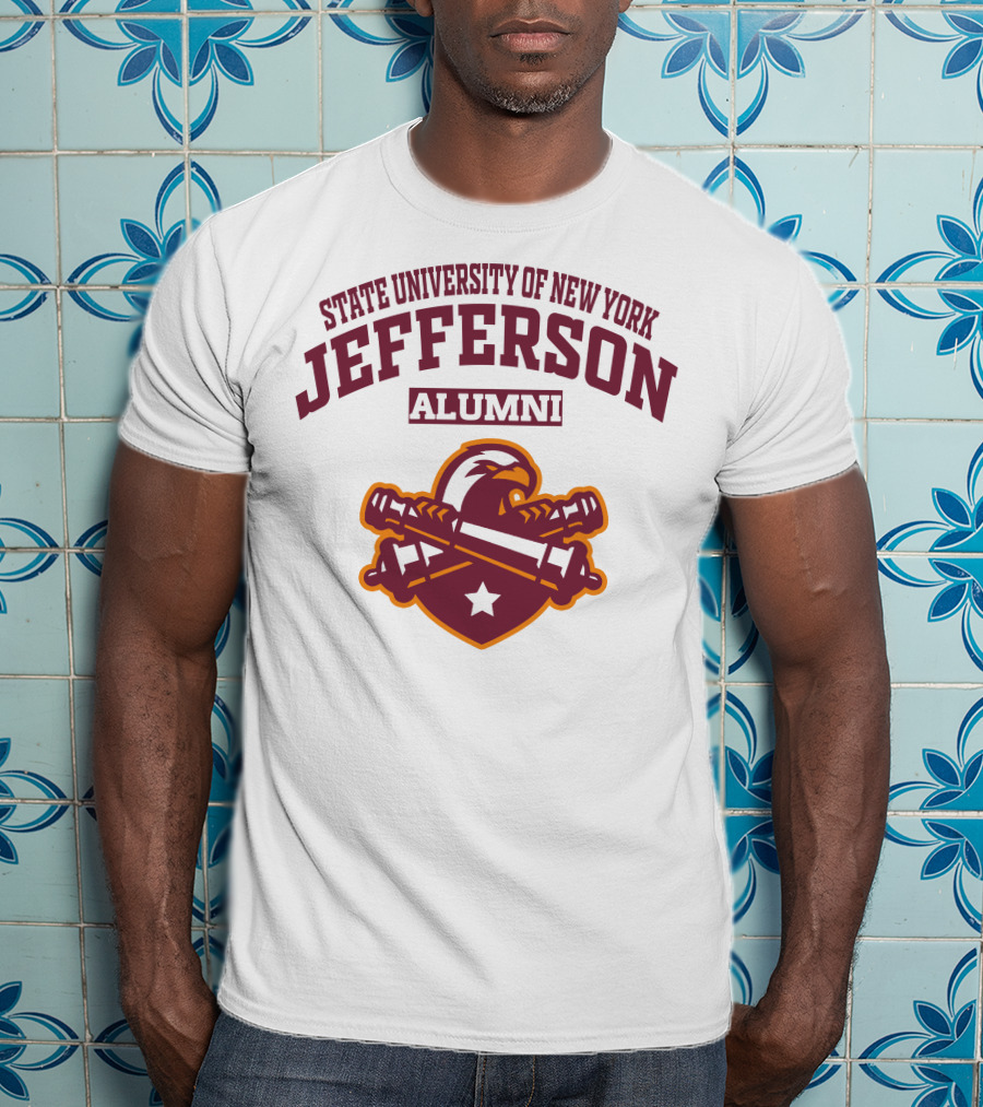 State University Of New York Jefferson Alumni Eagle Star Banner T-Shirt