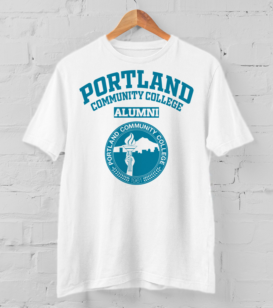 Portland Community College Alumni 1961 Torch Emblem T-Shirt
