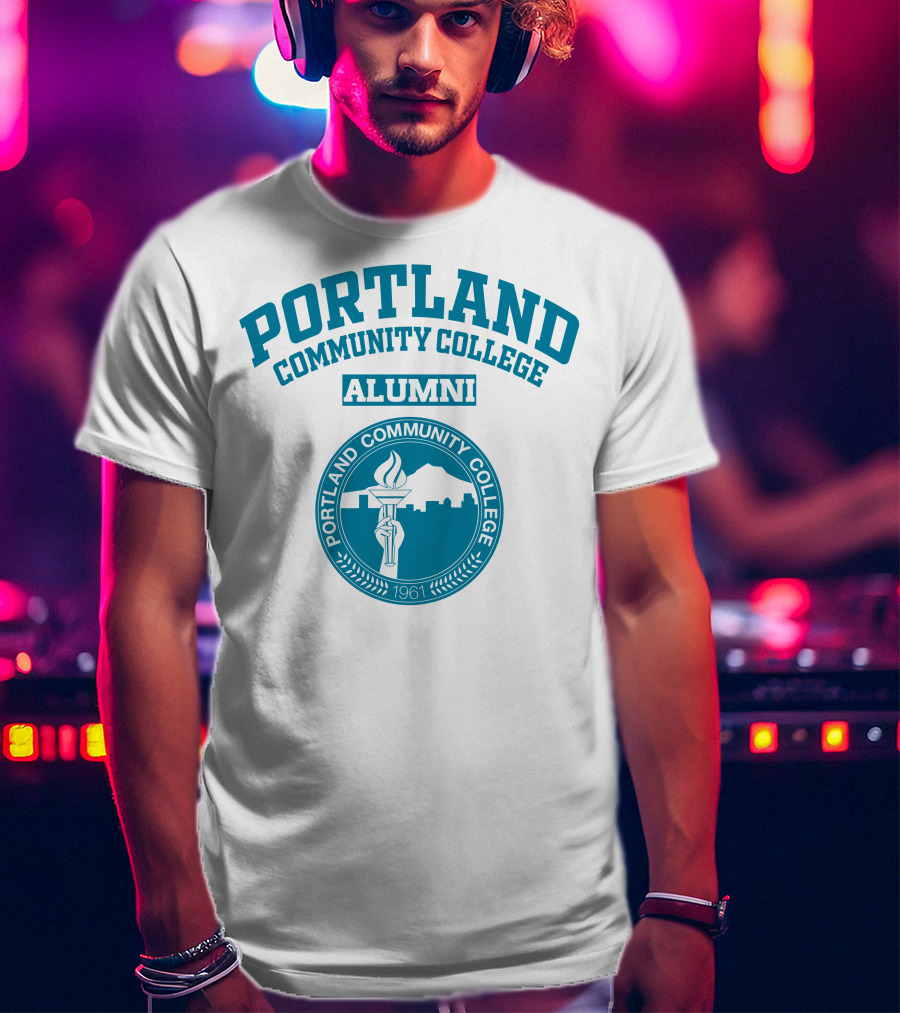 Portland Community College Alumni 1961 Torch Emblem T-Shirt