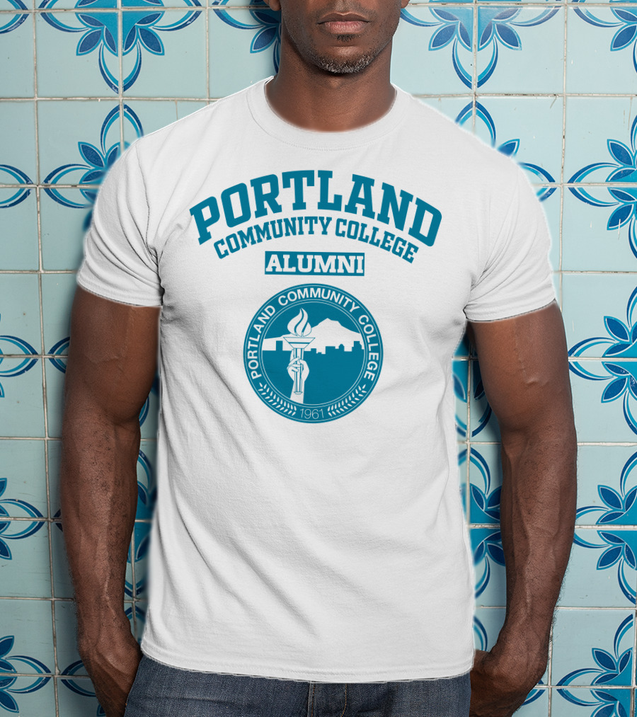 Portland Community College Alumni 1961 Torch Emblem T-Shirt