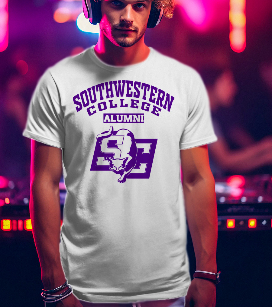 Southwestern College Alumni SC Logo With Cougar T-Shirt