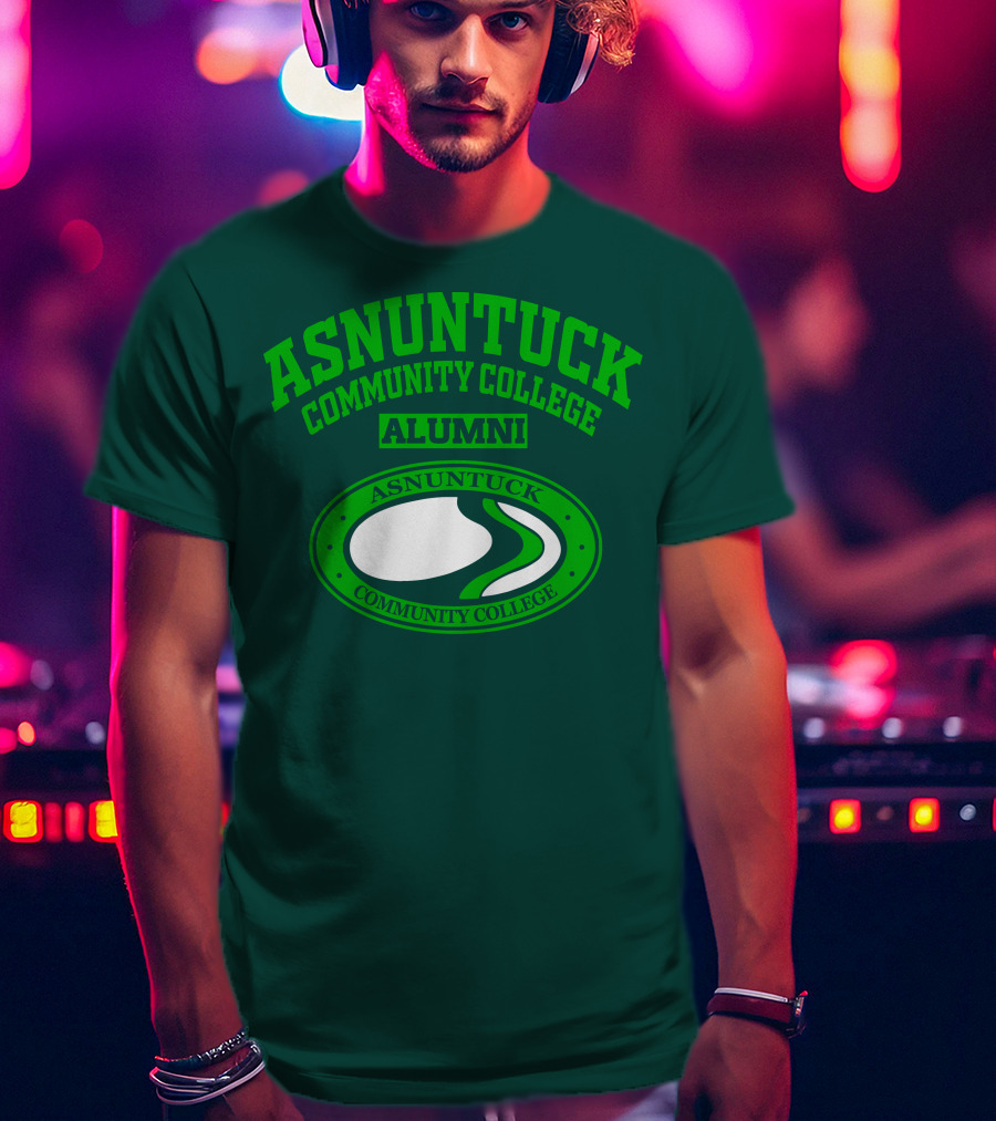 Asnuntuck Community College Alumni With Oval Emblem T-Shirt
