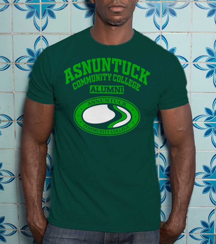 Asnuntuck Community College Alumni With Oval Emblem T-Shirt