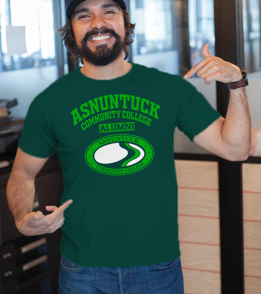 Asnuntuck Community College Alumni With Oval Emblem T-Shirt
