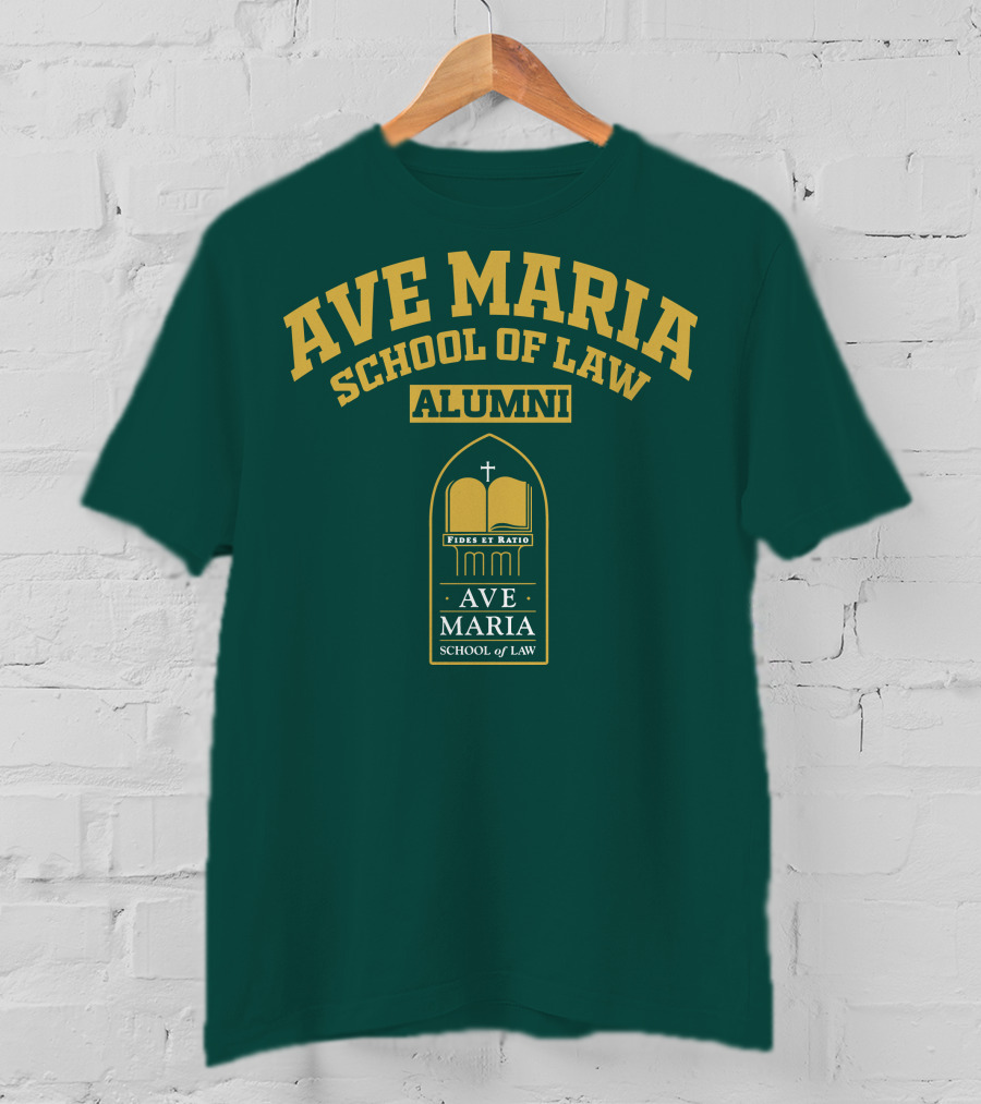 Ave Maria School Of Law Alumni Fides Et Ratio Crest T-Shirt