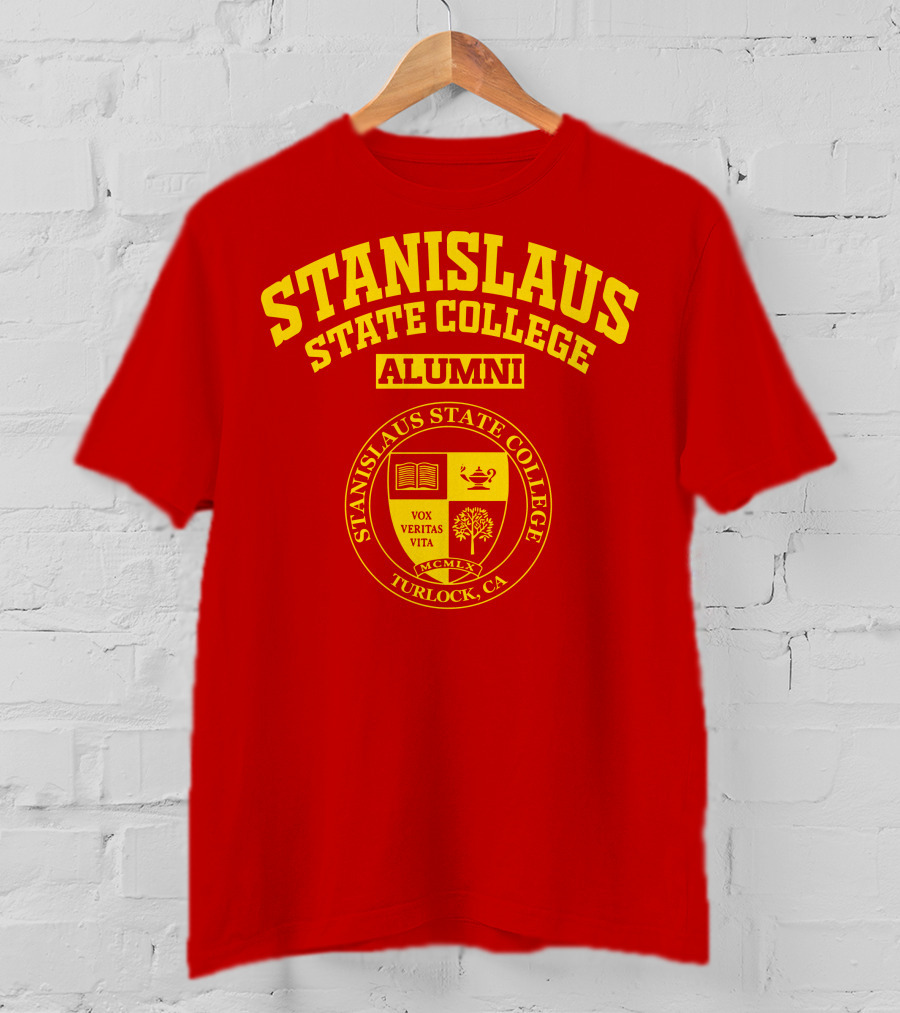 Stanislaus State College Alumni Seal Turlock CA Vox Veritas Vita T-Shirt