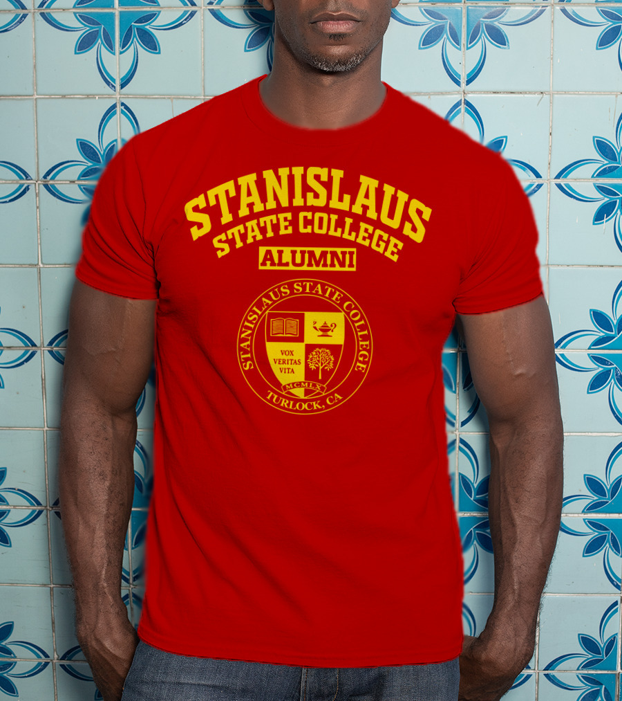Stanislaus State College Alumni Seal Turlock CA Vox Veritas Vita T-Shirt