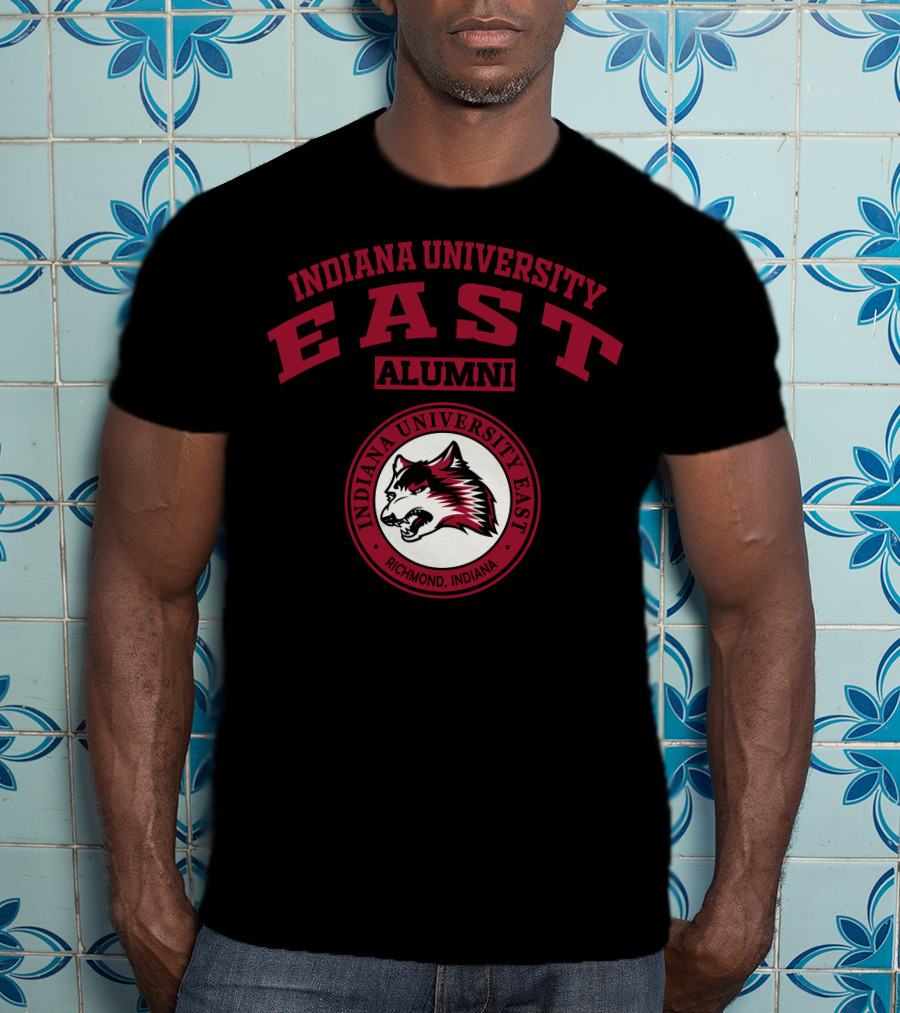 Indiana University East Alumni Richmond Indiana Wolf T-Shirt