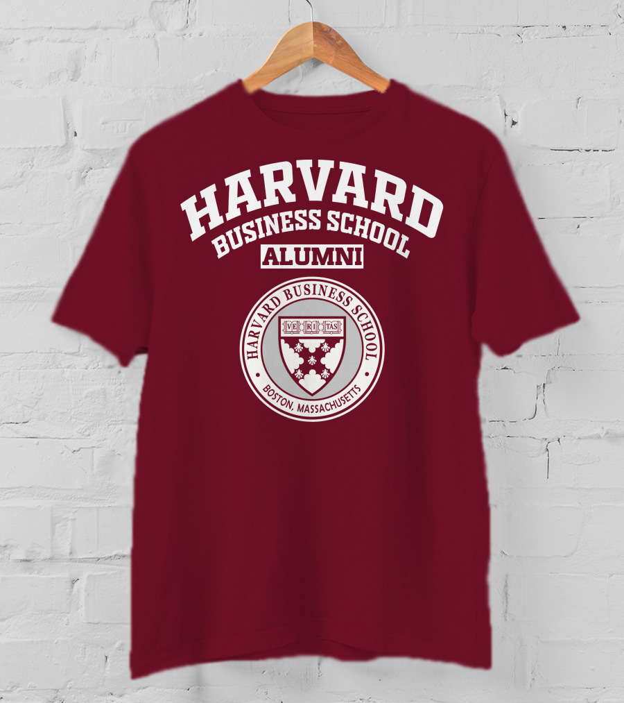 Harvard Business School Alumni Boston Massachusetts Veritas Shield T-Shirt
